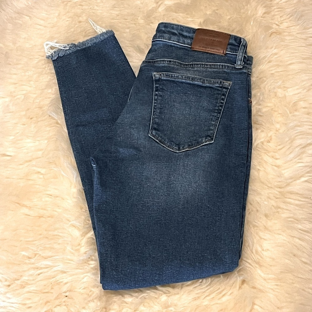 Lucky Brand Stella Skinny Raw Hem Ankle Jeans